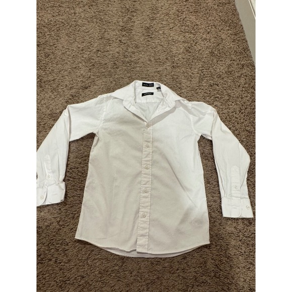 Nordstrom Teen Boy Outfit  White Button Down Shirt Size 10 & Khaki Pants Size 12 - Picture 4 of 5